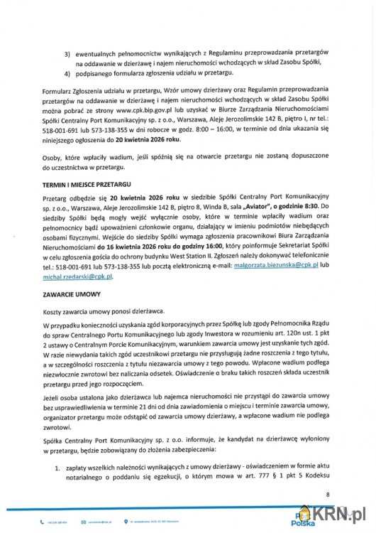 Działki  do wynajęcia, Baranów, ul. , 