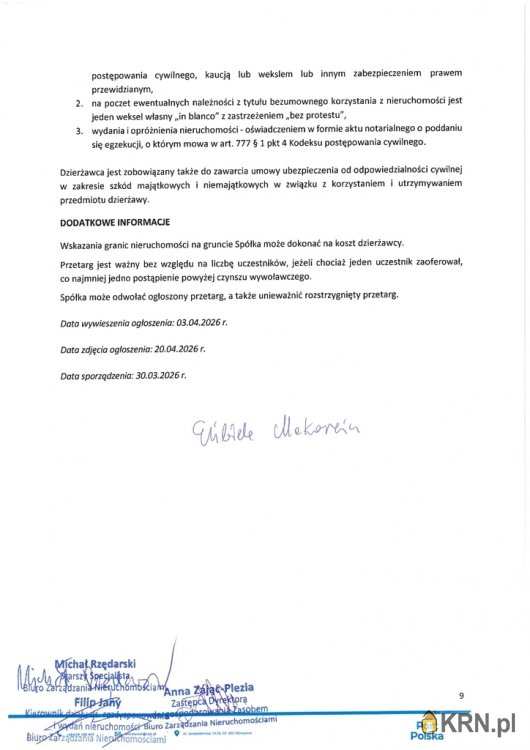 Działki  do wynajęcia, , Baranów, ul. 