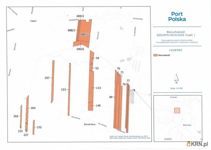 Baranów, ul. , Działki  do wynajęcia, 
