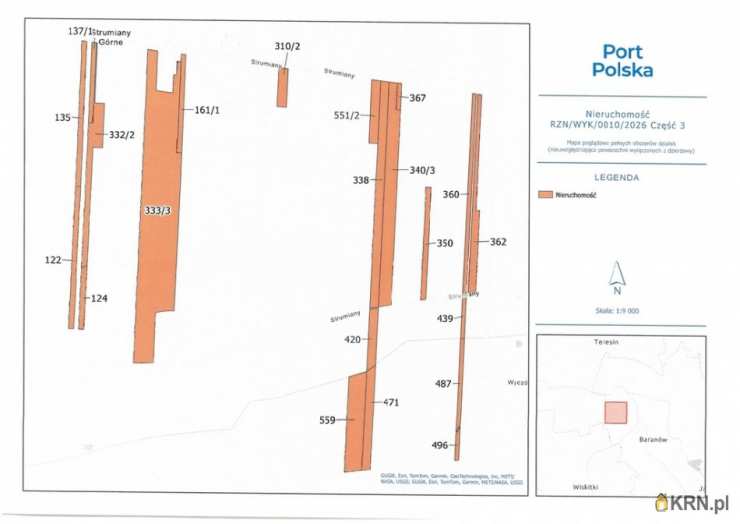 , Baranów, ul. , Działki  do wynajęcia