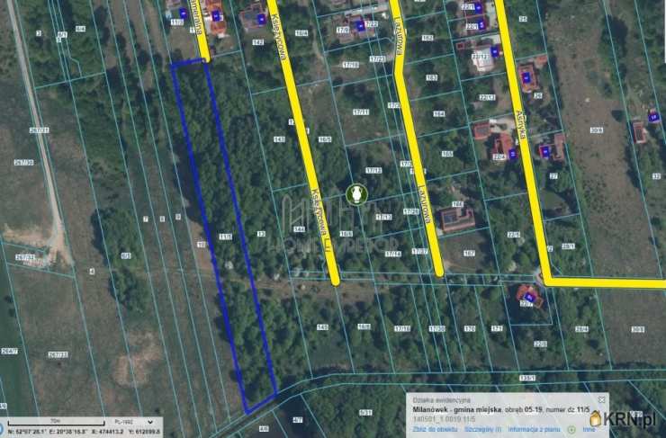 Działki  na sprzedaż, Milanówek, ul. Kameralna, 