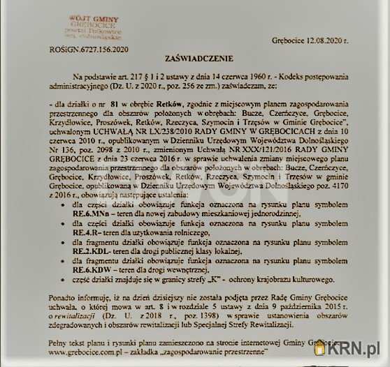 , Działki  na sprzedaż, Retków, ul. 