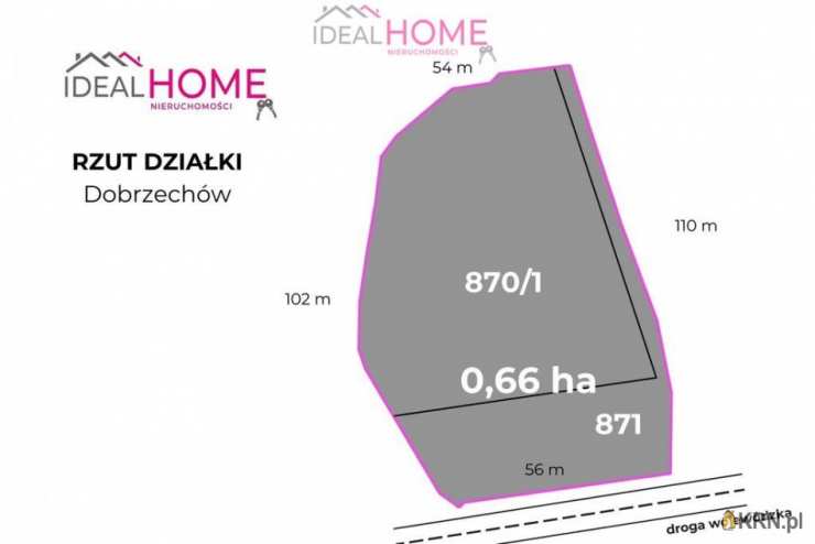  Ideal Home Nieruchomości , Działki  na sprzedaż, Dobrzechów, ul. 