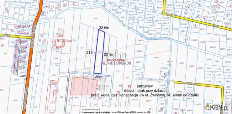 Wilcza Góra, ul. Żwirowa, Działki  na sprzedaż, 