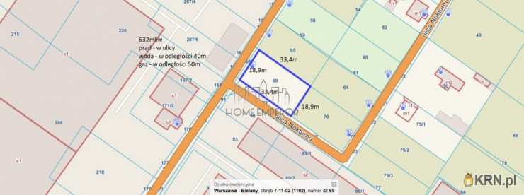 Działki  na sprzedaż, Warszawa, Bielany/Placówka, ul. Kabaretowa, 