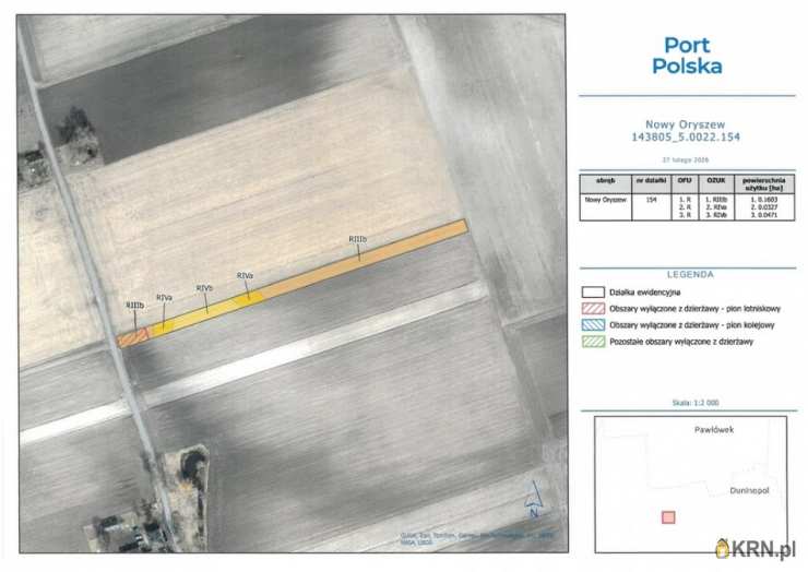 , Nowy Oryszew, ul. , Działki  do wynajęcia