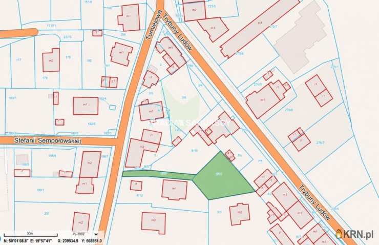 Działki  na sprzedaż, , Kraków, Podgórze Duchackie/Wola Duchacka, ul. Turniejowa