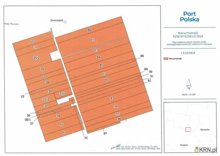 , Działki  do wynajęcia, Duninopol, ul. 