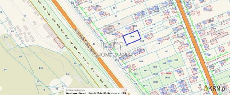 Działki  na sprzedaż, , Warszawa, Wawer/Las, ul. Wał Miedzeszyński