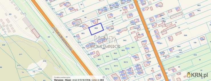 Działki  na sprzedaż, Warszawa, Wawer/Las, ul. Wał Miedzeszyński, 