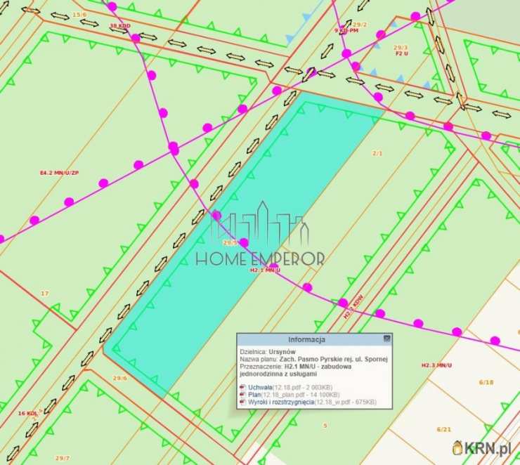 Działki  na sprzedaż, Warszawa, Ursynów/Jeziorki, ul. Baletowa, 