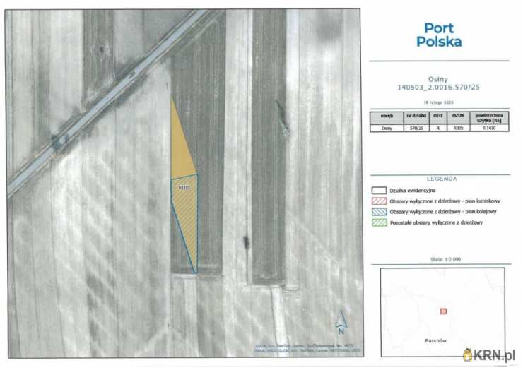 , Działki  do wynajęcia, Osiny, ul. 