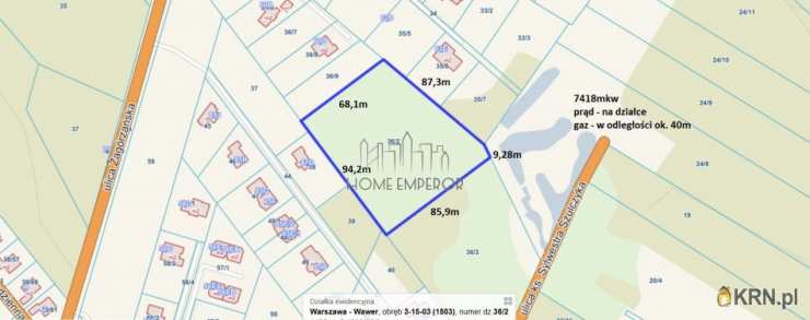, Warszawa, Wawer/Falenica, ul. Zagórzańska, Działki  na sprzedaż
