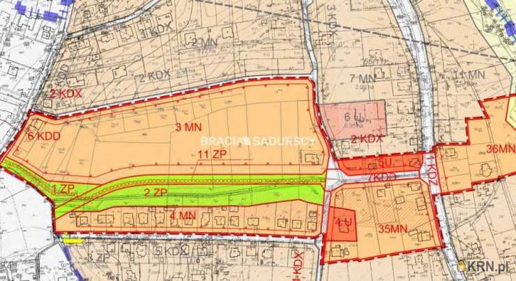 BRACIA SADURSCY NIERUCHOMOŚCI ODDZIAŁ BS5 NOWA HUTA, Działki  na sprzedaż, Kraków, Swoszowice, ul. J. Warszewicza