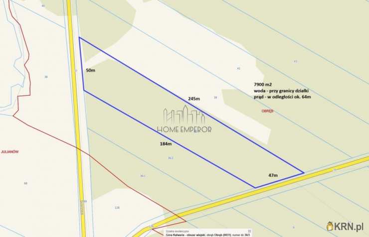 Działki  na sprzedaż, Julianów, ul. Sosnowa, 