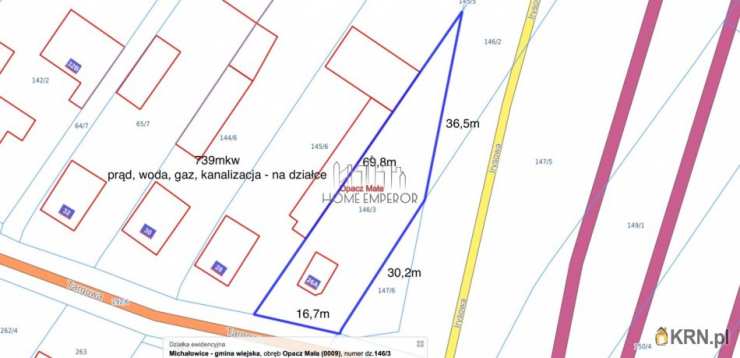 , Działki  na sprzedaż, Opacz Mała, ul. Targowa