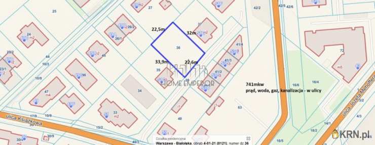 Działki  na sprzedaż, , Warszawa, Białołęka/Nowodwory, ul. Książkowa