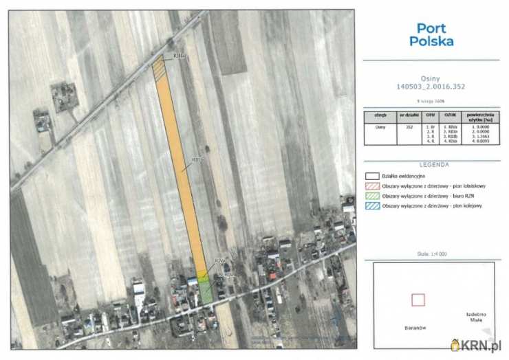 Działki  do wynajęcia, , Osiny, ul. 