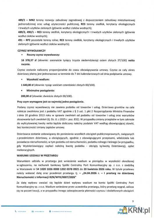 Osiny, ul. , Działki  do wynajęcia, 