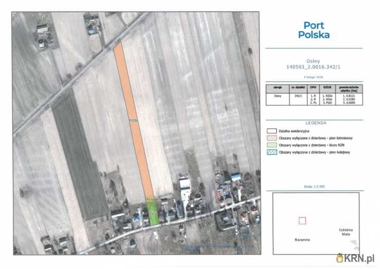 Działki  do wynajęcia, , Osiny, ul. 