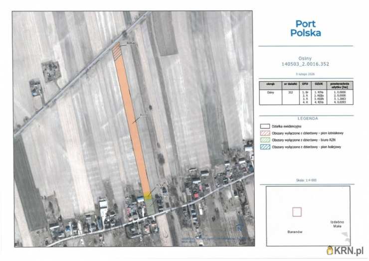 , Osiny, ul. , Działki  do wynajęcia