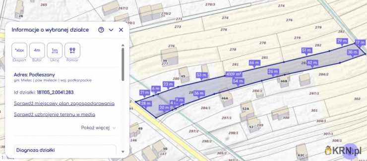 Działki  na sprzedaż, , Podleszany, ul. 