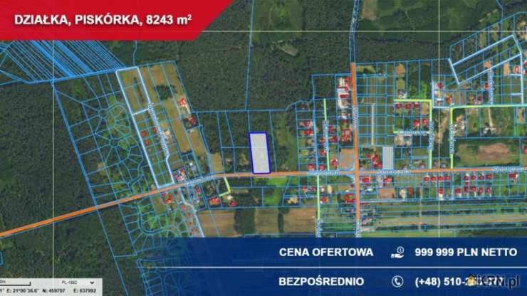 Piskórka, ul. Jagodowa, Działki  na sprzedaż, 