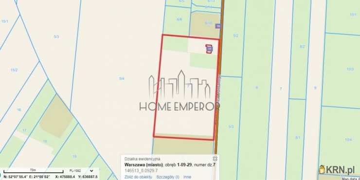 Działki  na sprzedaż, Warszawa, Ursynów/Jeziorki, ul. Krzesanego, 