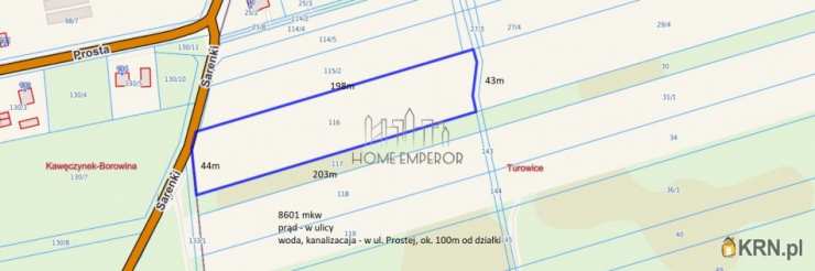 , Działki  na sprzedaż, Turowice, ul. Sarenki