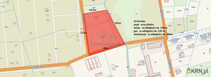 Home Emperor Sp. z o.o., Działki  na sprzedaż, Warszawa, Białołęka/Szamocin, ul. Osieki