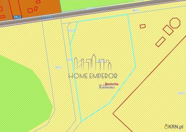 Działki  na sprzedaż, Baniocha, ul. Podleśna, 