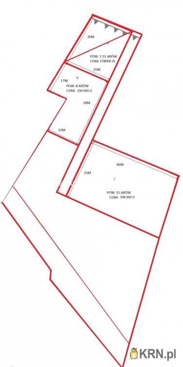 Rząska, ul. Półkole, Działki  na sprzedaż, 