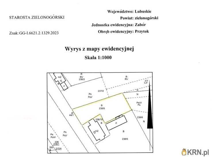 Przytok, ul. Lubuska, Działki  na sprzedaż, 