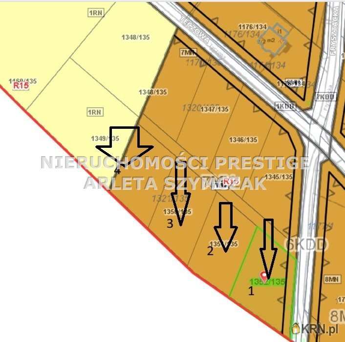 , Działki  na sprzedaż, Jastrzębie-Zdrój, Moszczenica, ul. Tęczowa