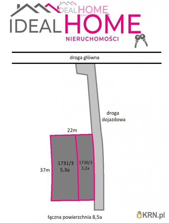  Ideal Home Nieruchomości , Działki  na sprzedaż, Klęczany, ul. 
