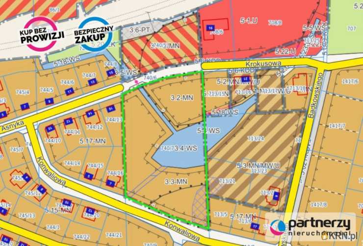 Działki  na sprzedaż, Luzino, ul. Asnyka, 