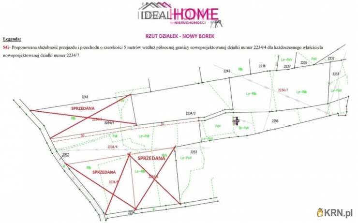 Nowy Borek, ul. , , Działki  na sprzedaż