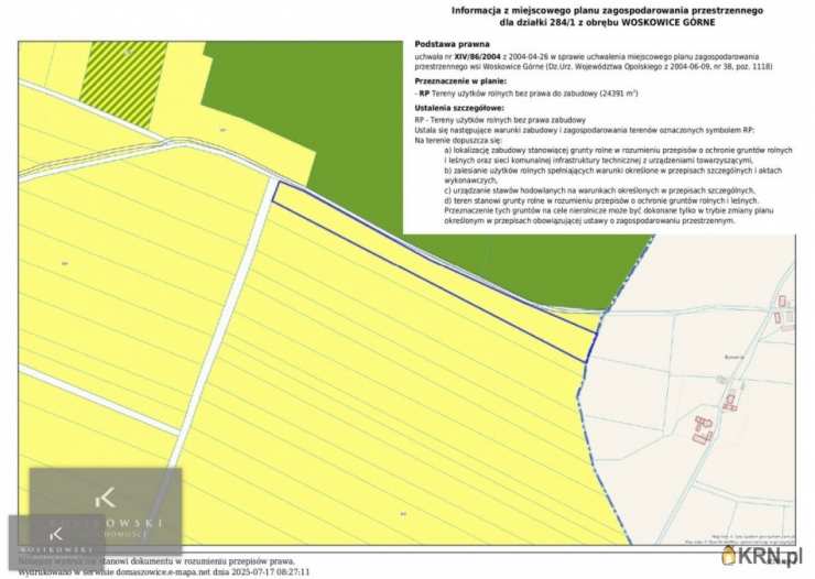 , Działki  na sprzedaż, Siemysłów, ul. 