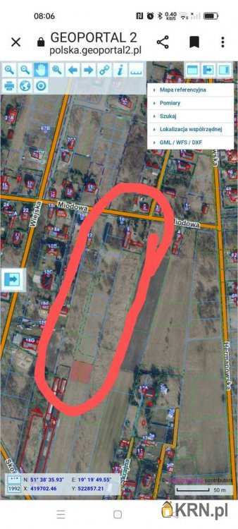 Działki  na sprzedaż, Pabianice, ul. , 