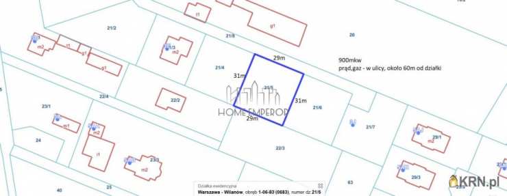 , Warszawa, Wilanów/Powsin, ul. Rosochata, Działki  na sprzedaż