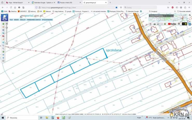 Kraków, Wzgórza Krzesławickie/Wadów, ul. Glinik, Działki  na sprzedaż, 