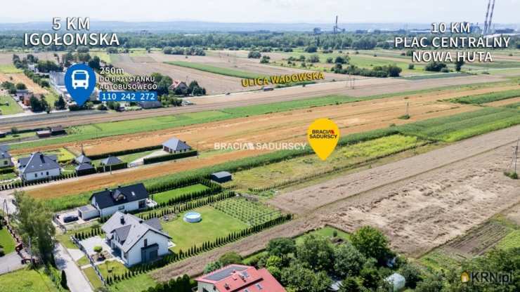 Działki  na sprzedaż, Kraków, Wzgórza Krzesławickie/Wadów, ul. Glinik, 