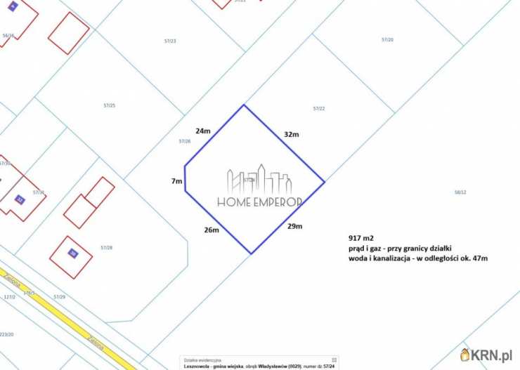 Działki  na sprzedaż, , Władysławów, ul. Zielona