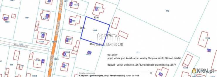 Działki  na sprzedaż, , Kampinos, ul. F. Chopina