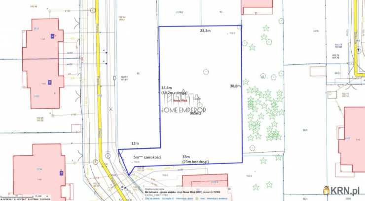 Działki  na sprzedaż, Nowa Wieś, ul. Piwonii, 