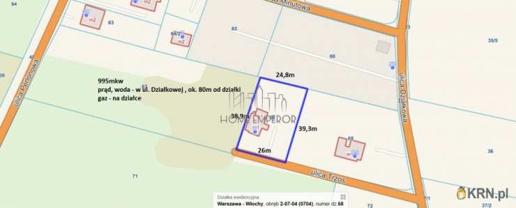 Home Emperor Sp. z o.o., Działki  na sprzedaż, Warszawa, Włochy/Opacz Wielka, ul. Trzos