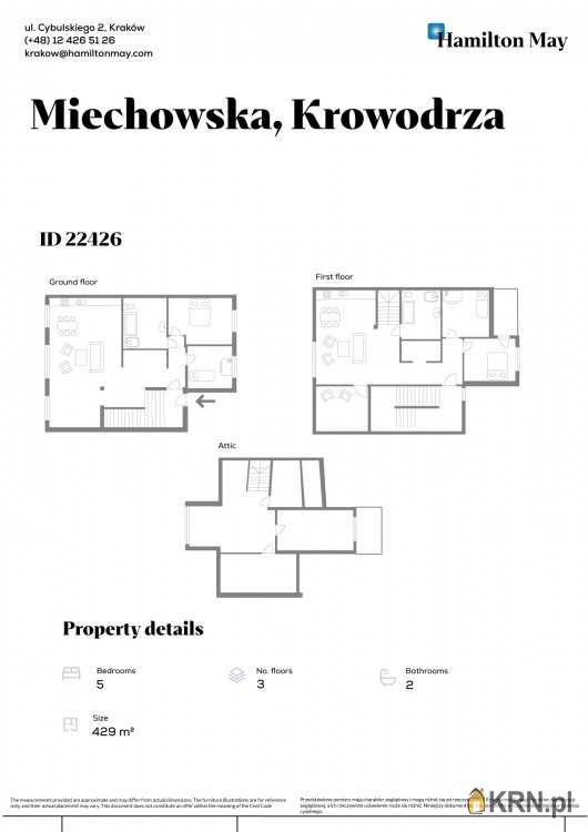 Kraków, Krowodrza, ul. Miechowska, Kamienice  na sprzedaż, 