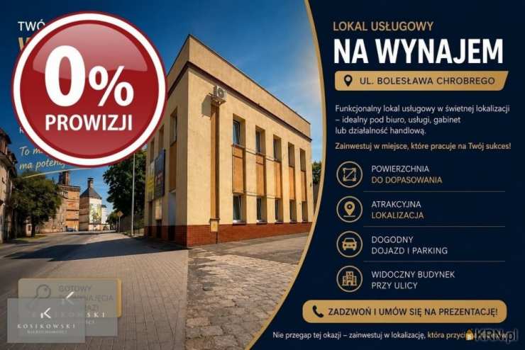 Lokal użytkowy  do wynajęcia, Namysłów, ul. Bolesława Chrobrego, 4 pokojowe