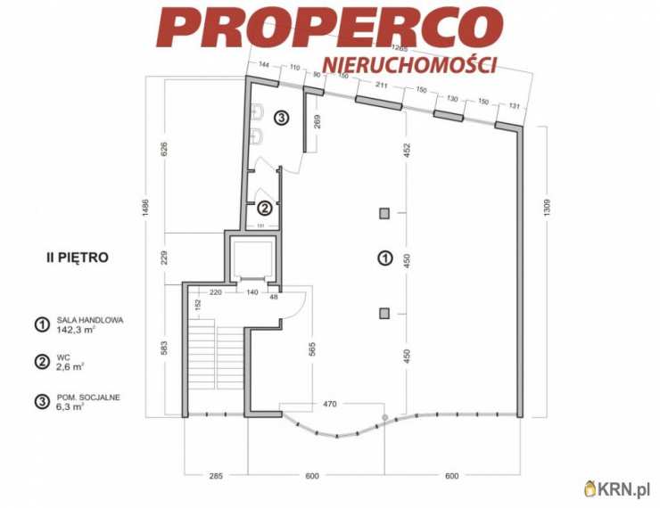 Lokal użytkowy  do wynajęcia, Kielce, ul. H. Sienkiewicza, 3 pokojowe