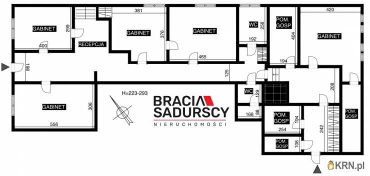 7 pokojowe, Lokal użytkowy  do wynajęcia, Kraków, Podgórze/Stare Podgórze, ul. Józefińska